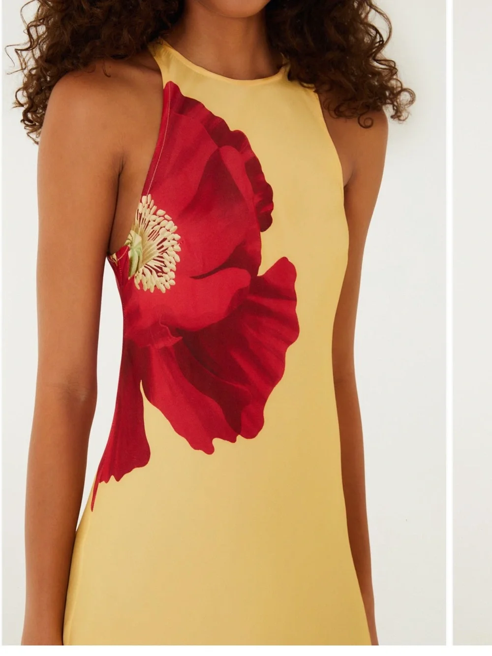 Farm RIO Poppy Flowers Maxi Dress Yellow - Picture 4 of 15